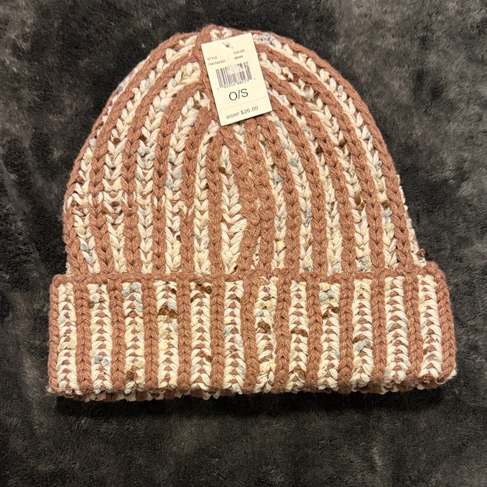 Woman’s Striped Knit Beanie